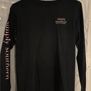 Simply Southern Black Long Sleeve Shirt